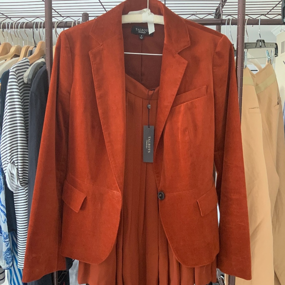 Talbots velvet blazer ladies 8